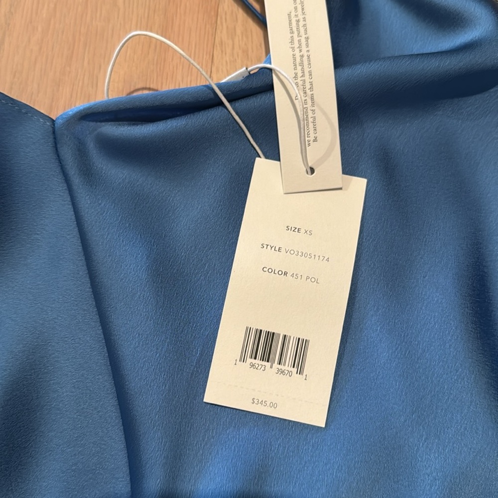 NWT Vince Satin Slipdress in Pool Size XS - Picture 5 of 5